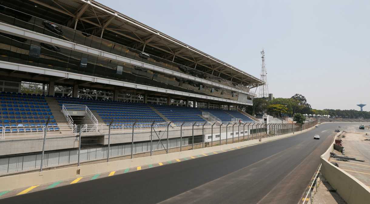 Pista do autódromo de Interlagos, em São Paulo