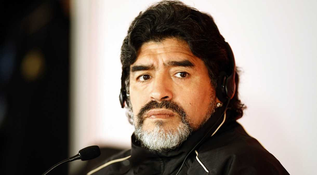 O ex-jogador argentino de futebol, Diego Maradona